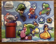 Super Mario Wonder NEW Sealed Sticker Sheet Gamestop Exclusive Promo Switch