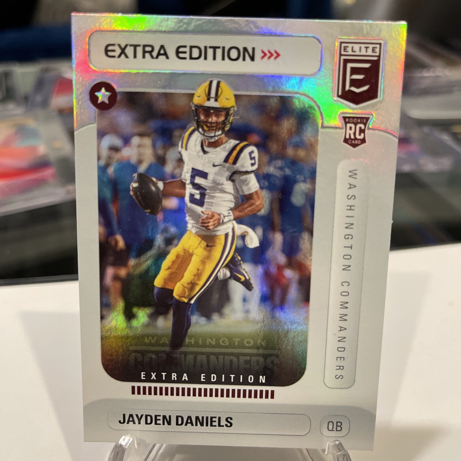 2024 Panini Donruss Elite JAYDEN DANIELS Extra Edition Refractor 🔥 Commanders
