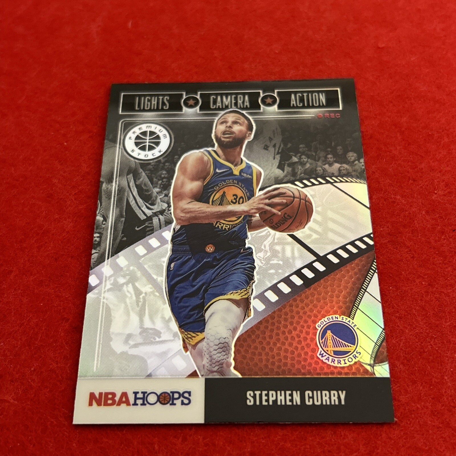 2020 Stephen Curry Premium Stock Lights Camera Action Holo Prizm Insert #2