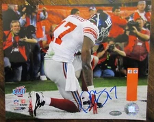 Plaxico Burress Signed 8X10 Photo - Steiner