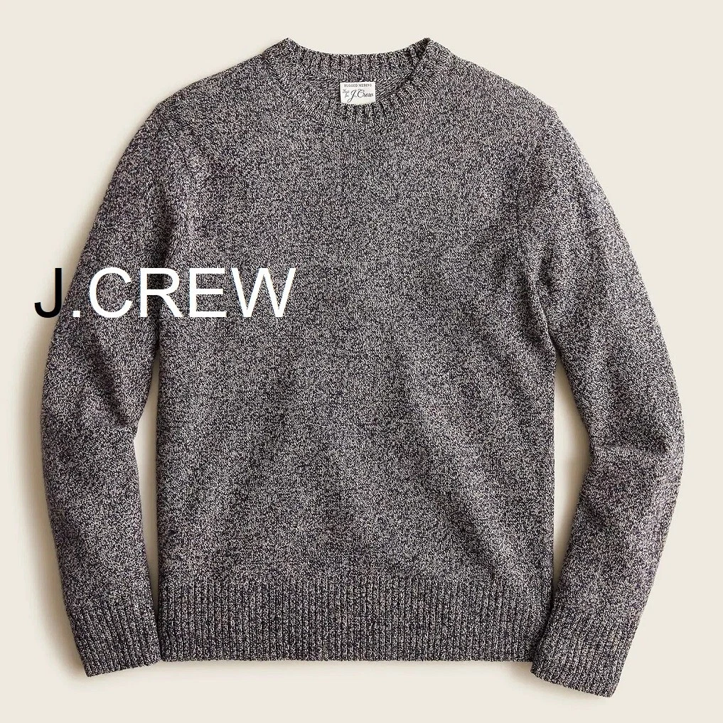 J.CREW (Tall) sweater wool merino grey heather navy classic basic lightweight nr
Opens in a new wind