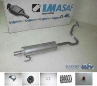Imasaf Auspuff Mitteltopf+ZubehöR für Toyota Prius Liftback 1.5 Hybrid 2003-2009