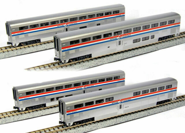 KATO 106-3517 N Superliner 4 Car Set Amtrak Phase III Set A for