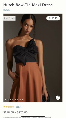 bow tie maxi dress anthropologie Anthropologie Hutch Bow-Tie Maxi Dress - 0P
