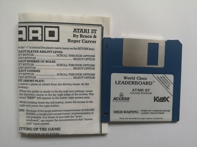 World Class LEADERBOARD jeu original / game ATARI ST STF STE