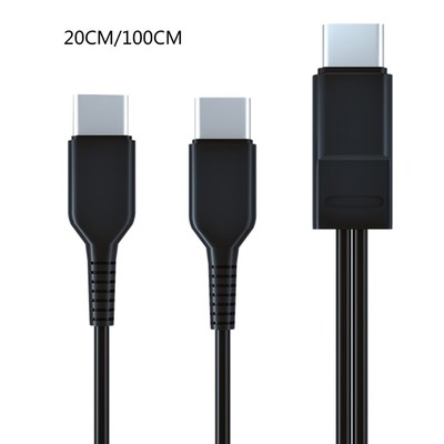 Portable Type-C Charging Cord Dual-headed Male to Male Multifunction Wire