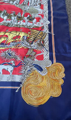 Hermès Silk Scarf Au FIL de la Soie 100% SILK | eBay