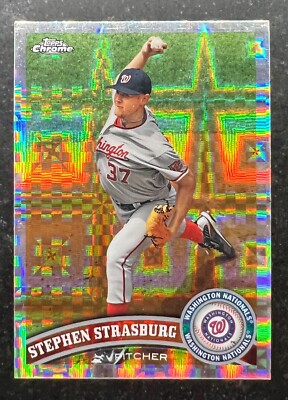 2011 Topps Chrome X-Fractor Stephen Strasburg #120