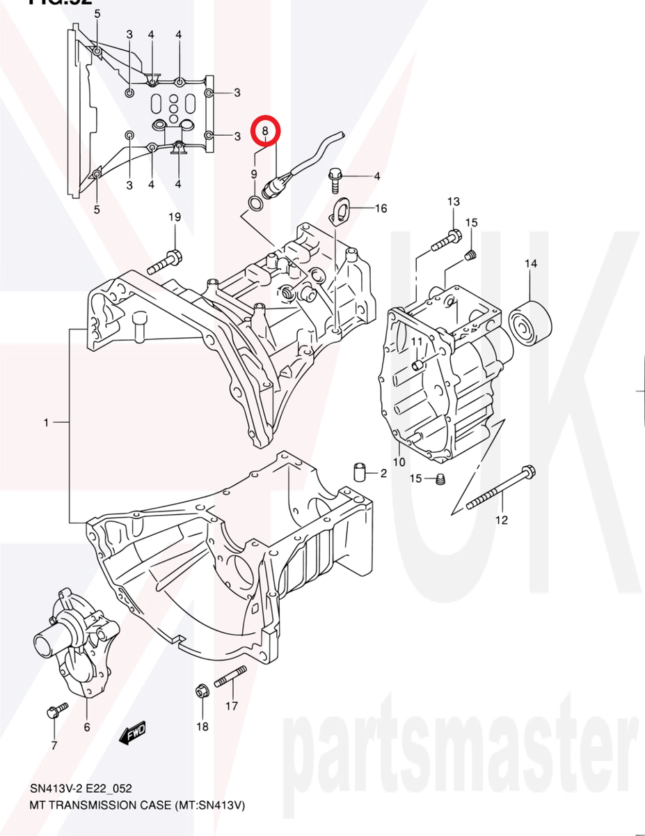 SUZUKI JIMNY 1998-2004 GENUINE GEARBOX REVERSE LIGHT LAMP SWITCH