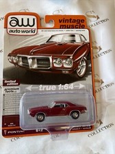 Auto World Vintage Muscle 1969 Pontiac Firebird 2023 R2 Ver B 1:64 Diecast Car