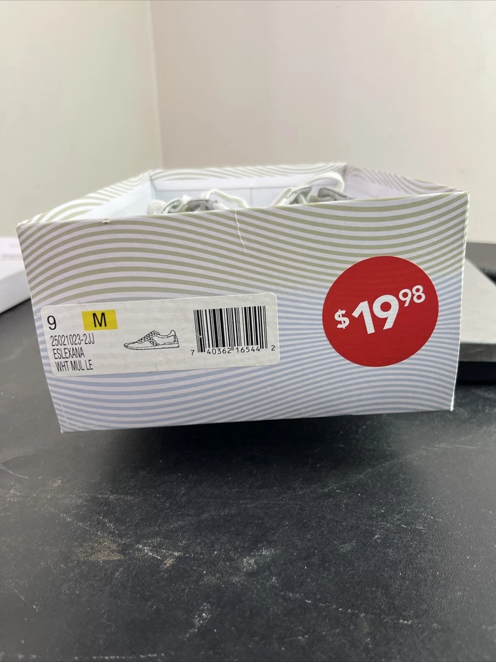 Easy Spirit E коллекции ESLEXANA кроссовки обувь - женщин 9 М - белый и серебро - Изображение 2 из 4