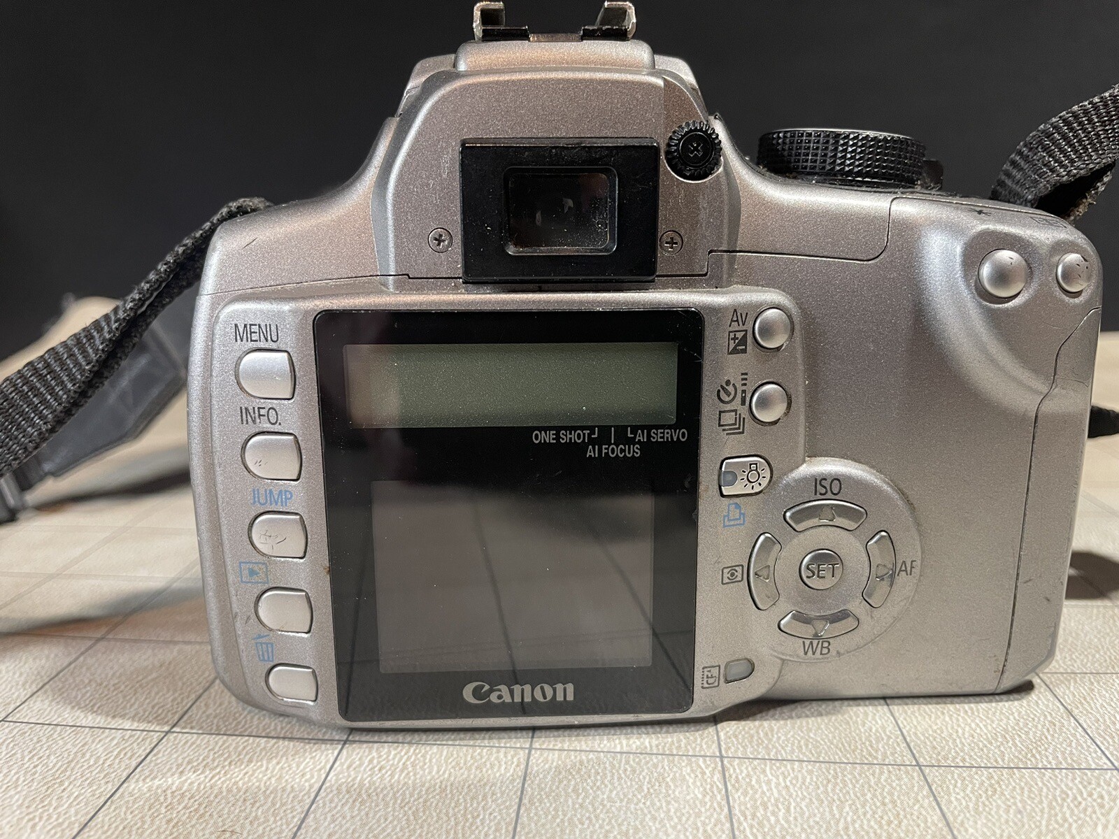 Canon EOS Rebel XT Camera, 1855mm Lens, Strap, Battery. Used, Works