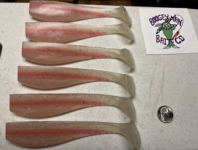 Boogey Man Bait Co. Ling Cod Rockfish Tuna Snapper 7  Swim Bait Glow In The Dark