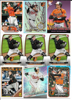 Adley Rutschman 11 Card Lot With Rookies + Inserts NM
