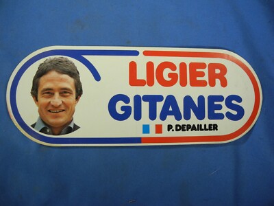 LIGIER GITANES GRAND PRIX PATRICK DEPAILLER STICKER - FORMULA 1 ONE  RARE 