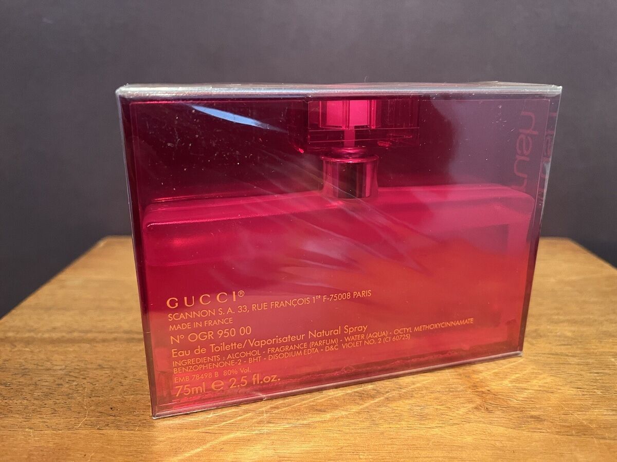 GUCCI RUSH 2 Eau de Toilette Spray 2.5 FL. OZ. / 75 ml New GUCCI RUSH 2 Eau de Toilette Spray 2.5 FL. OZ. / 75 ml New