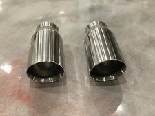 Stainless 3.0 Inlet 4.0 Outlet Exhuast Tips 4.0 3.0 4.00 3.00 3in 4in Pair