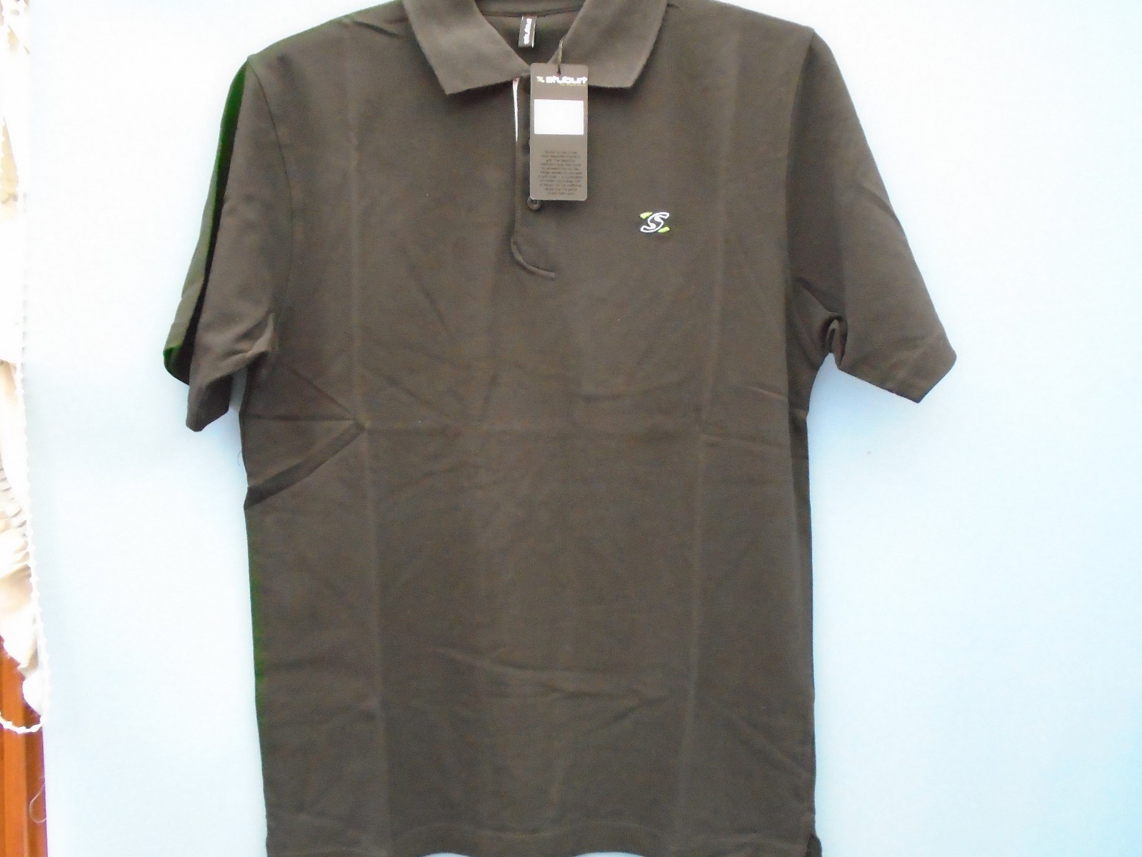 NEW STUBURT POLO SHIRT ~ COLOUR ~ BLACK~ SIZE ~ MEDIUM ~ STOCK CLEARANCE