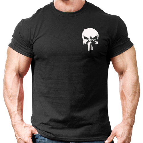 Skull (L/B) Gym T-Shirt Mens Gym Clothing Workout Training Vest Bodybuilding Top - Picture 3 of 16