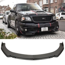 For Ford F-150 SVT Lightning Carbon Fiber Front Bumper Lip Spoiler Splitter Chin