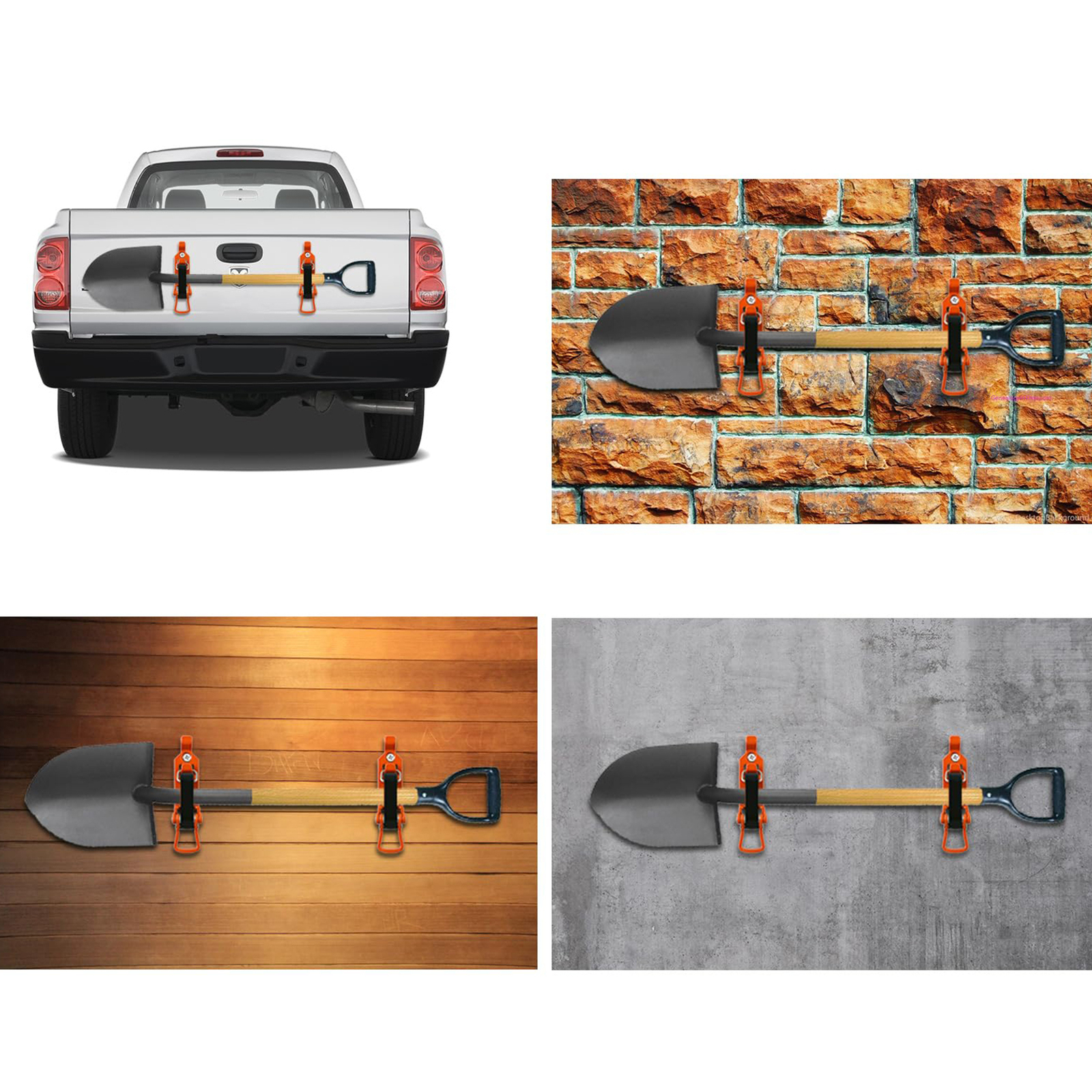 Quick Release Shovel Holder Clamp Axe Holder Mount Kit Multipurpose For