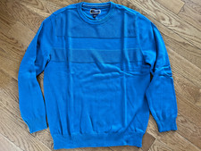 Club Room Men's Cotton Sweater Size Large Color Solid Teal L