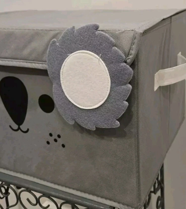 Caja de almacenamiento para guardería infantil Koala Toy 16x12x10 asas plegables tapa abatible Foto 2 de 4