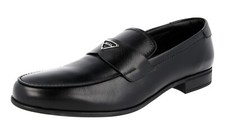 PRADA Saffiano Logo Penny Loafer Dress Shoes - 2DC214 - Black - NEW