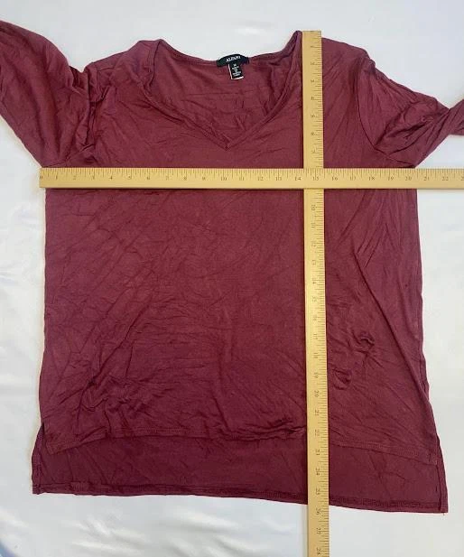 MSRP $40 Alfani V-Neck Long Sleeve Size Medium DEFECT - Image 3 of 4
