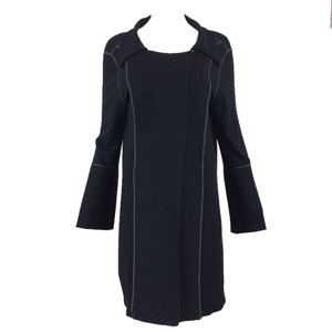 ANNETTE GORTZ Black Jersey Contrast Seam Coatigan Cardigan S | eBay