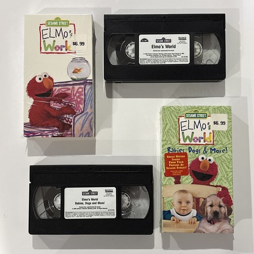 Elmo Sesame Street VHS LOT: Elmo's World & Elmo’s World Babies Dogs & More! - Picture 3 of 9