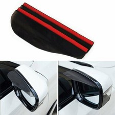 1 Pair Car Rear View Wing Mirror Black Sun Visor Shield Rain Board Eyebrow Guard