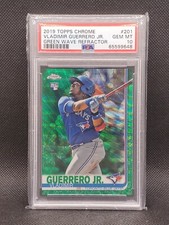 2019 Topps Chrome Green Wave Refractor Vladimir Guerrero Jr RC /99 PSA 10