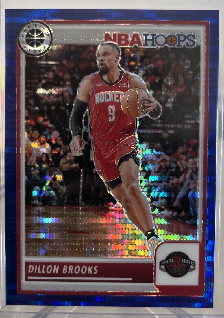2023-24 NBA Hoops Premium Stock Dillon Brooks Blue Pulsar Prizm RC 6/75 #264