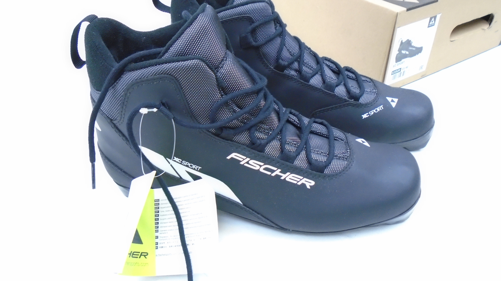 SALOMON STIVALI DA SCI FISCHER XC SPORT NORDIC DA UOMO TAGLIA US 12 (EU 46) BIANCO NERO S23520