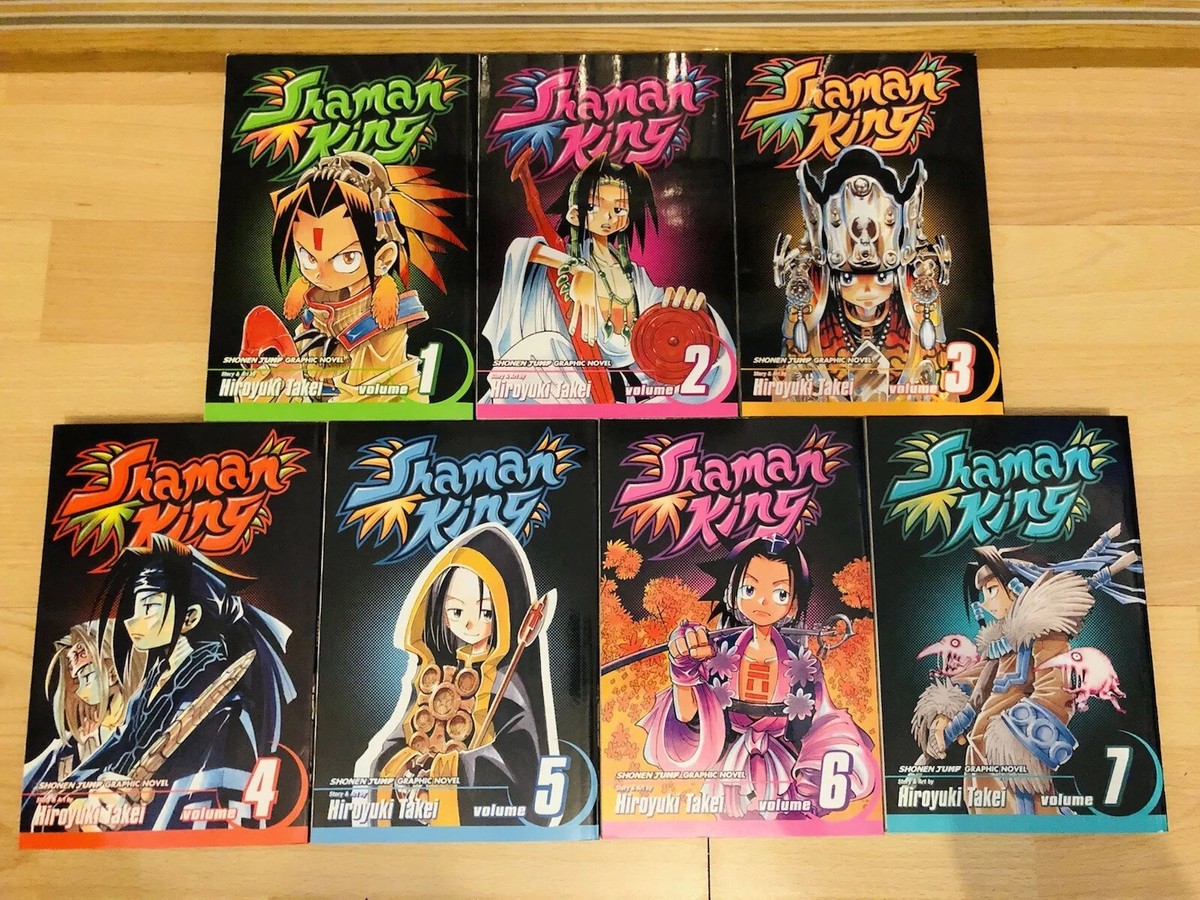 シャーマンキング　英語版　漫画　English Manga Shaman King English Manga Lot, Vol 1-9, 11-15, 17, 18 Rare