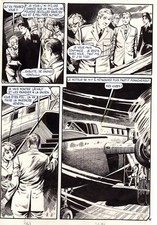 PANIQUE A WAKE PLANCHE ORIGINALE OSS 117 ADAPTATION BD ROMAN JEAN BRUCE page 95