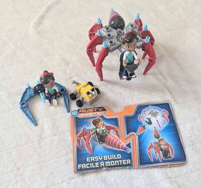 Lot of Rusty Rivets Toys - Figures Vehicle Ant Drill Bytes Ruby Ramirez Toy Set