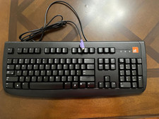 Logitech Deluxe 250 Wired PS/2 Keyboard M/N: Y-SAF76 Black With Box