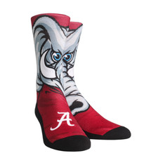 Rock 'Em Elite, Alabama Crimson Tide - Big Al Mascot, Licensed Crew Socks