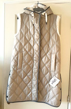 New! £8,100 Brunello Cucinelli Coat Shearling-lined Quilted Vest / It 38