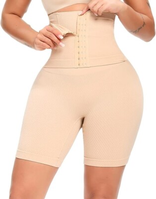 Shapewear Adjustable Waist Belt Ultra Firm Slimming  Control Short 10-12 B5R1103