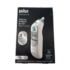Braun ThermoScan 5 Ear Thermometer Digital Baby Infant High Accuracy White 1ct