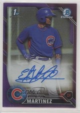 2016 Bowman Chrome Prospects Purple Refractor /250 Eddy Julio Martinez Auto 00jz