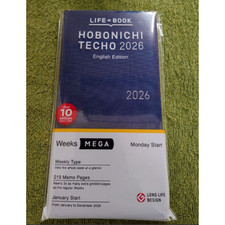 Hobonichi Techo 2026 Weeks MEGA Cosmo Blue English Edition January Start New