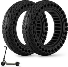 10" X 2.5 Solid E Scooter Tires -    Replacement Rubber Wheels 60/70-6.5    f...