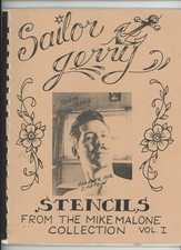 Sailor Jerry Mr. Flash Publishing Stencil Book By Mike Malone Tattoo 1996