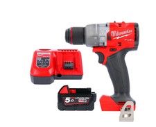 Milwaukee M18FPD3 18V FUEL Cordless Combi Drill With 1 x 5.0Ah Battery & Charger
