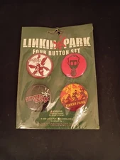 Linkin Park Hybrid Theory Buttons Pin Original Promo 1.75” Complete Set Unopened
