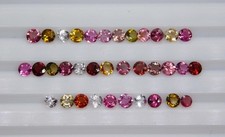 Natural Multicolor Tourmaline Round Cut Loose Gemstone Lot 20 Pcs 4 mm